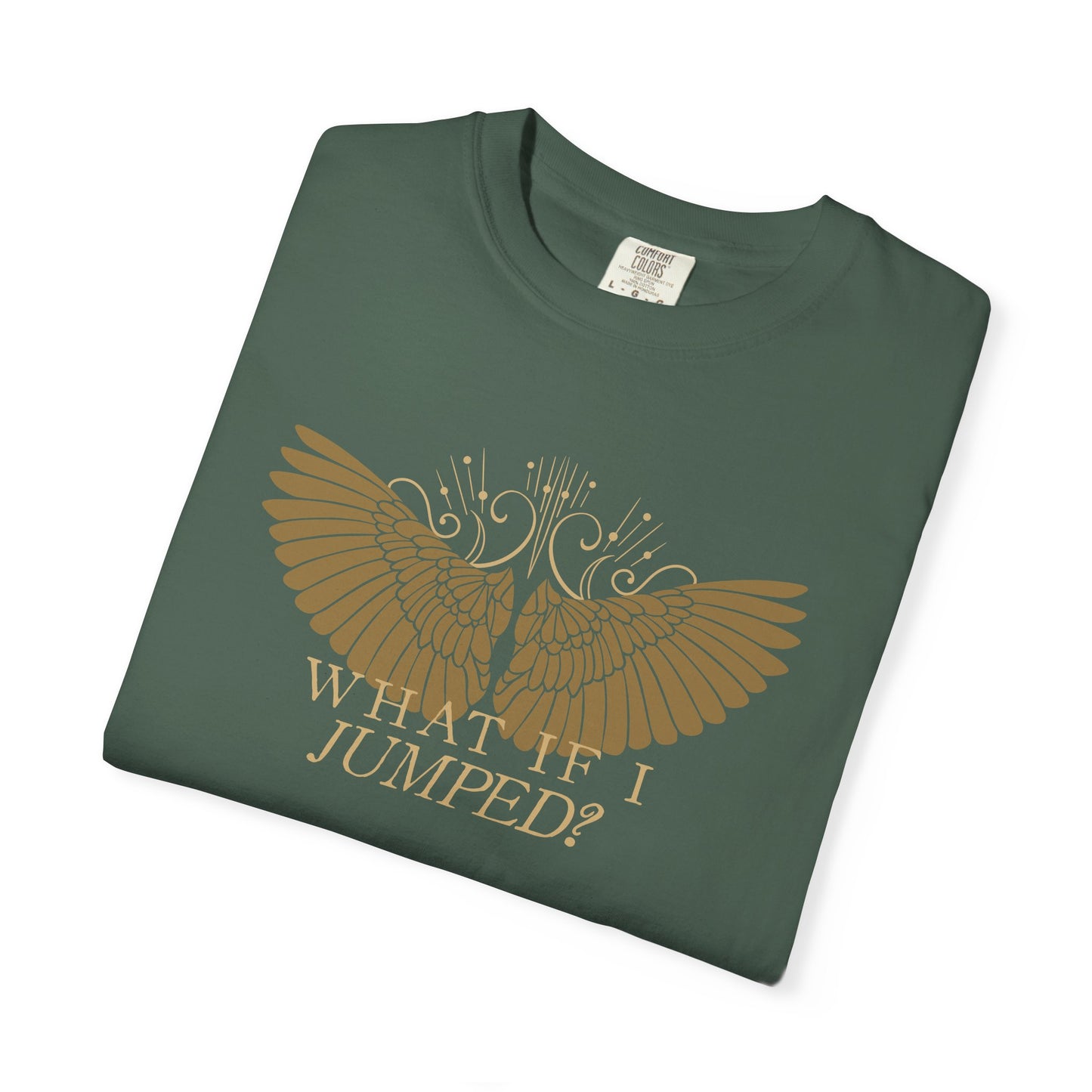 Shield of Sparrows “What if I jumped?” T-Shirt