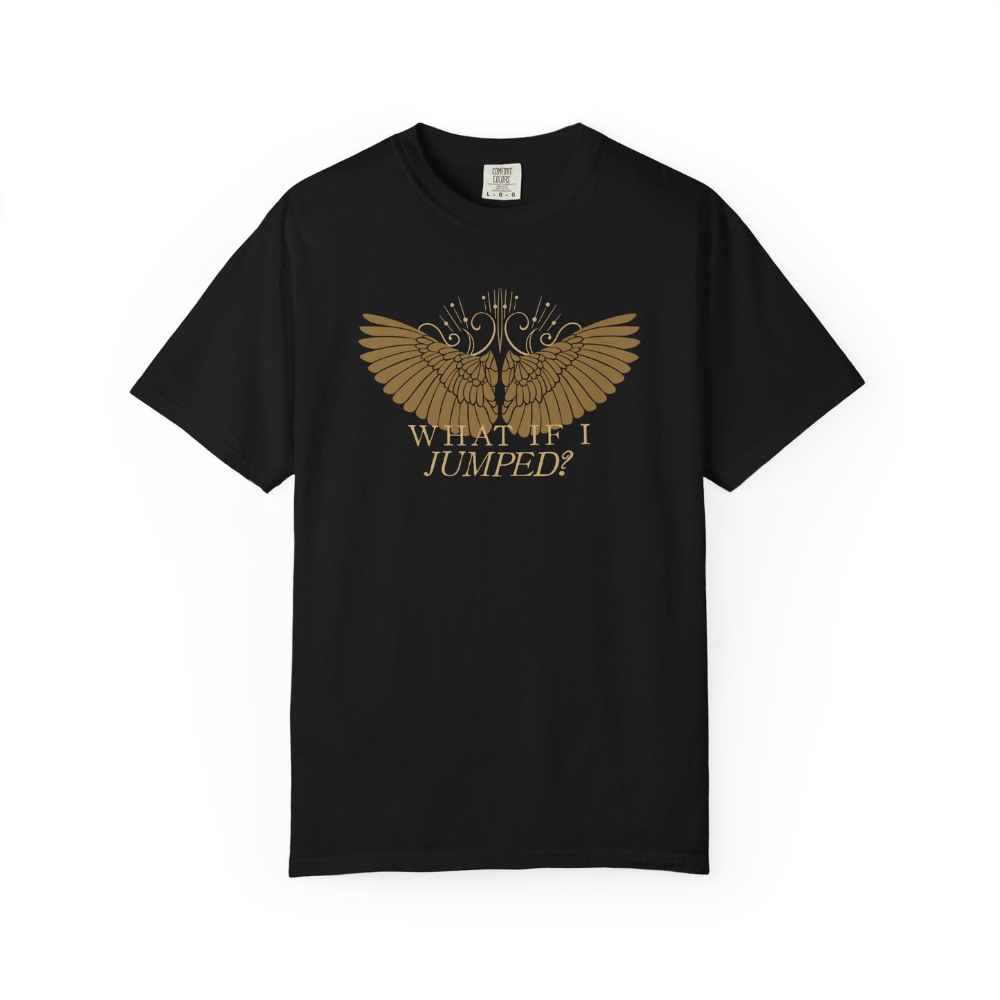 Shield of Sparrows “What if I jumped?” T-Shirt