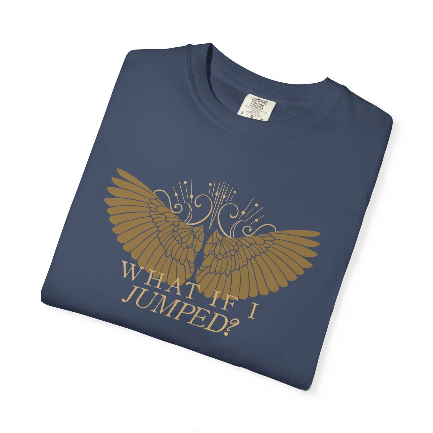 Shield of Sparrows “What if I jumped?” T-Shirt