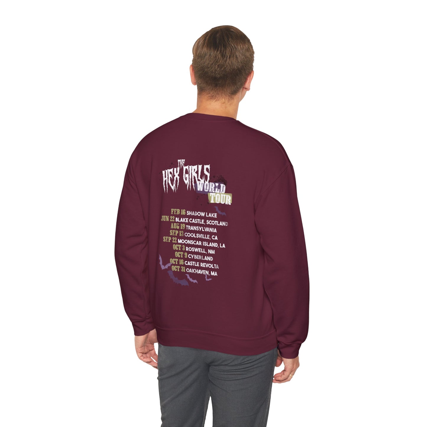 2-Sided Spooky Girl Band Tour Sweatshirt
