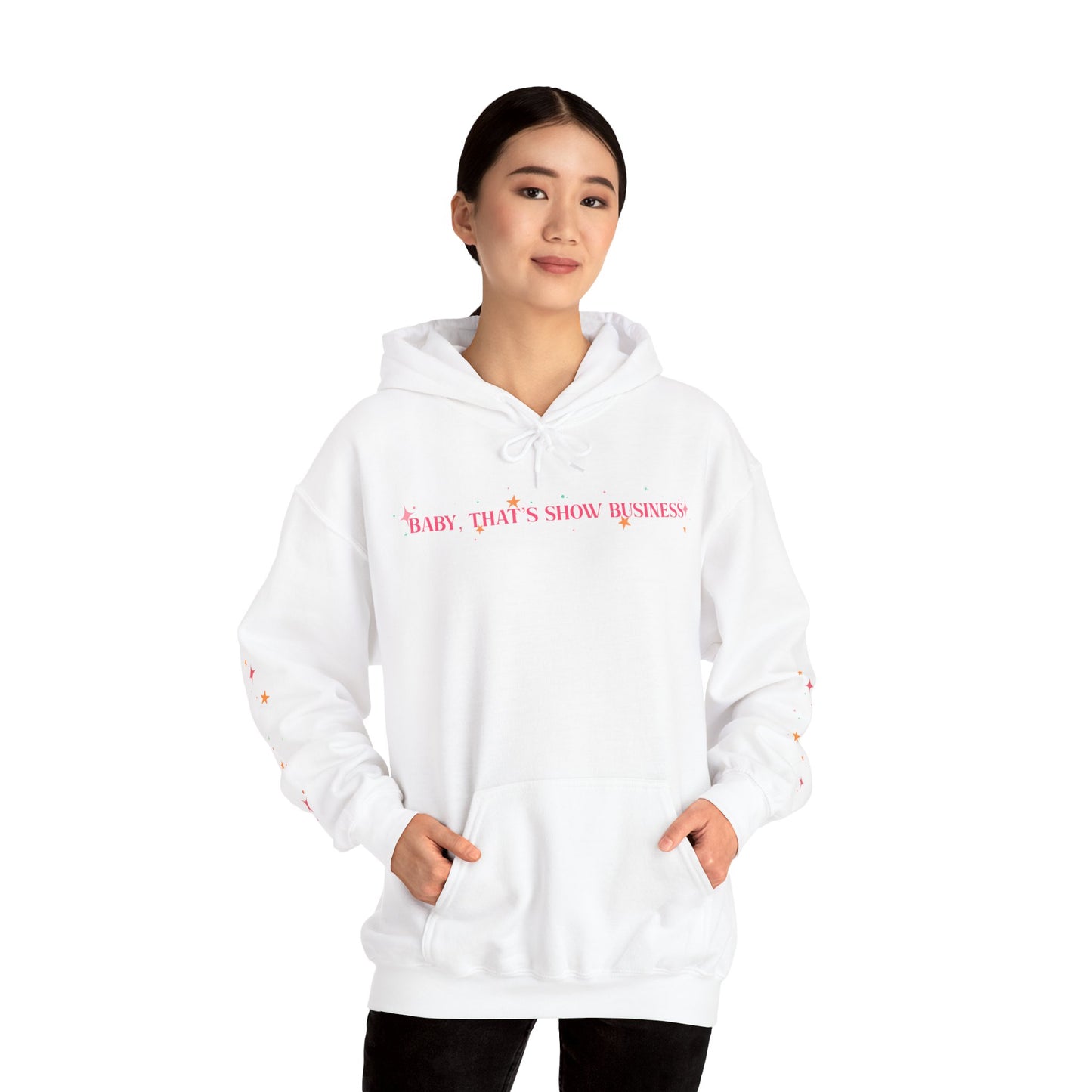 Baby, That’s Show Business Stars & Sparkle Hooded Sweatshirt