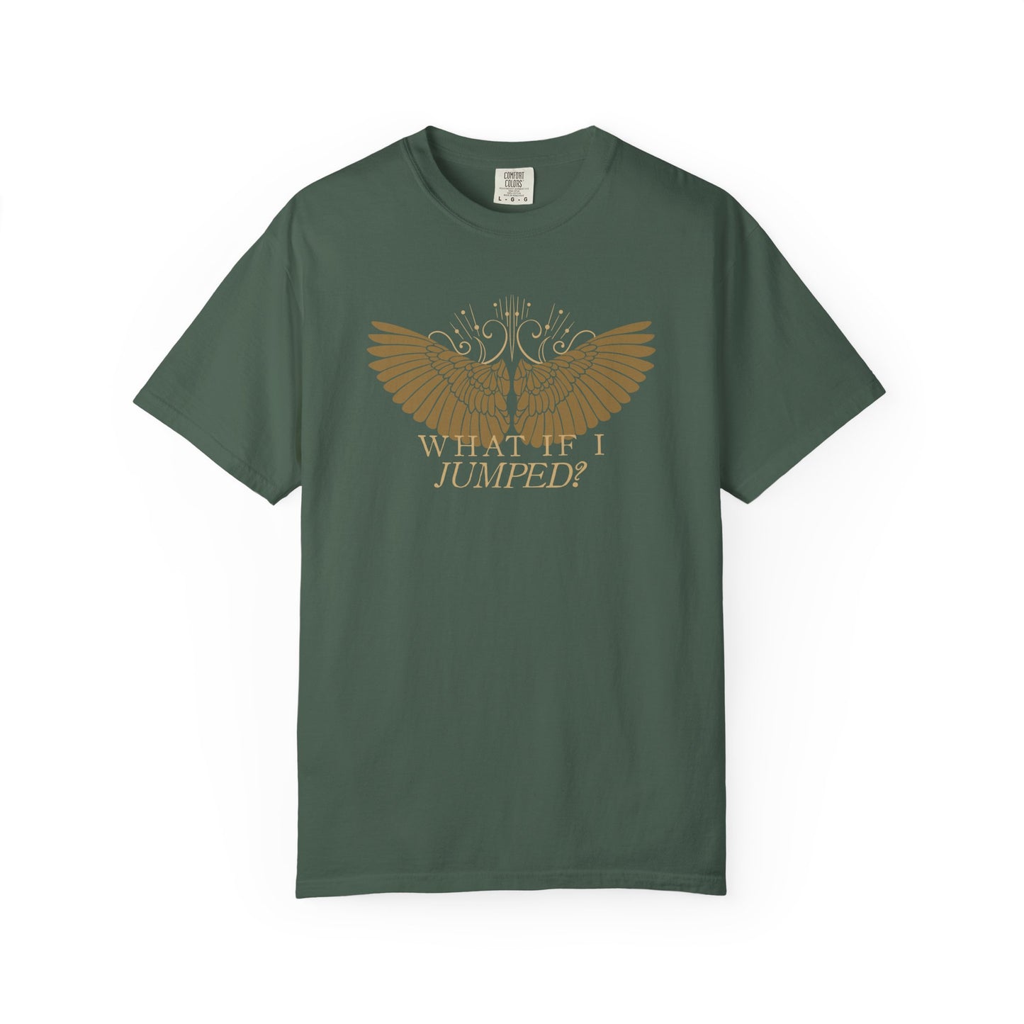 Shield of Sparrows “What if I jumped?” T-Shirt