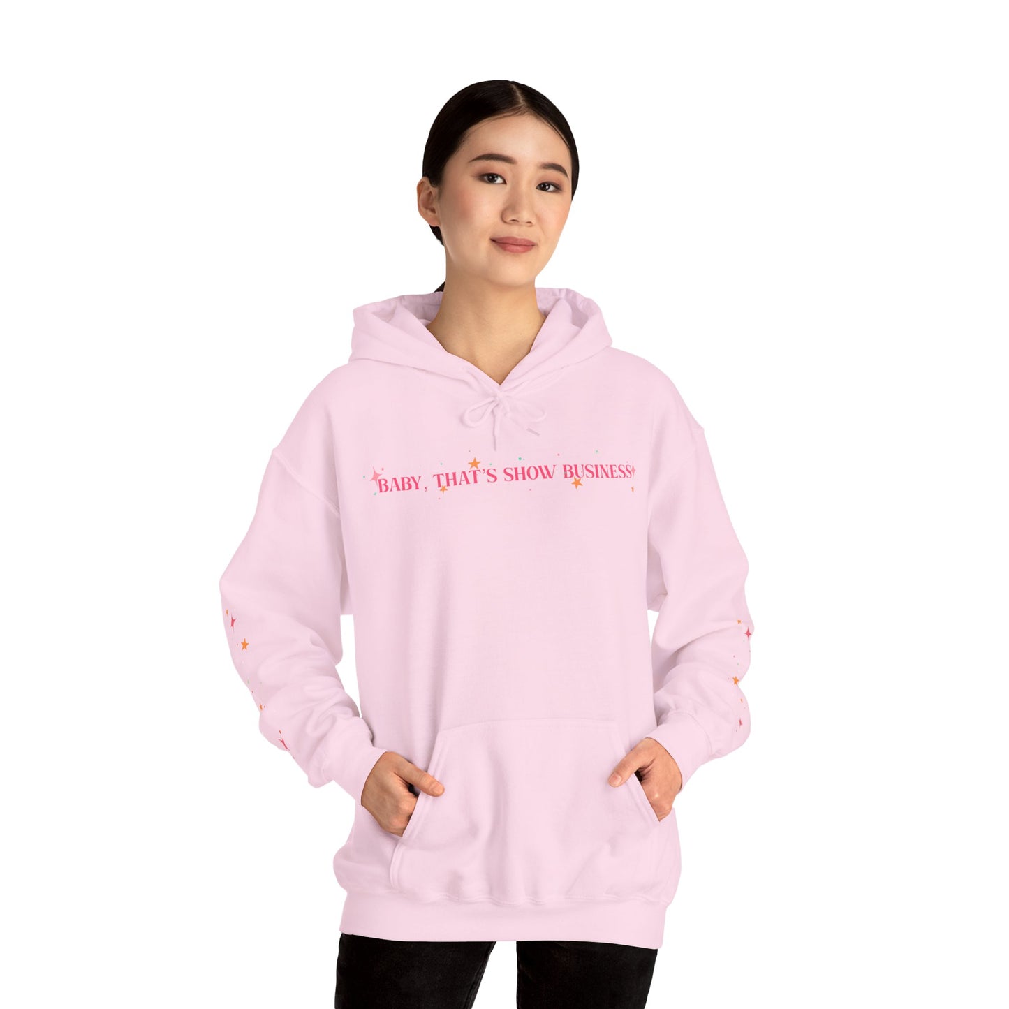 Baby, That’s Show Business Stars & Sparkle Hooded Sweatshirt