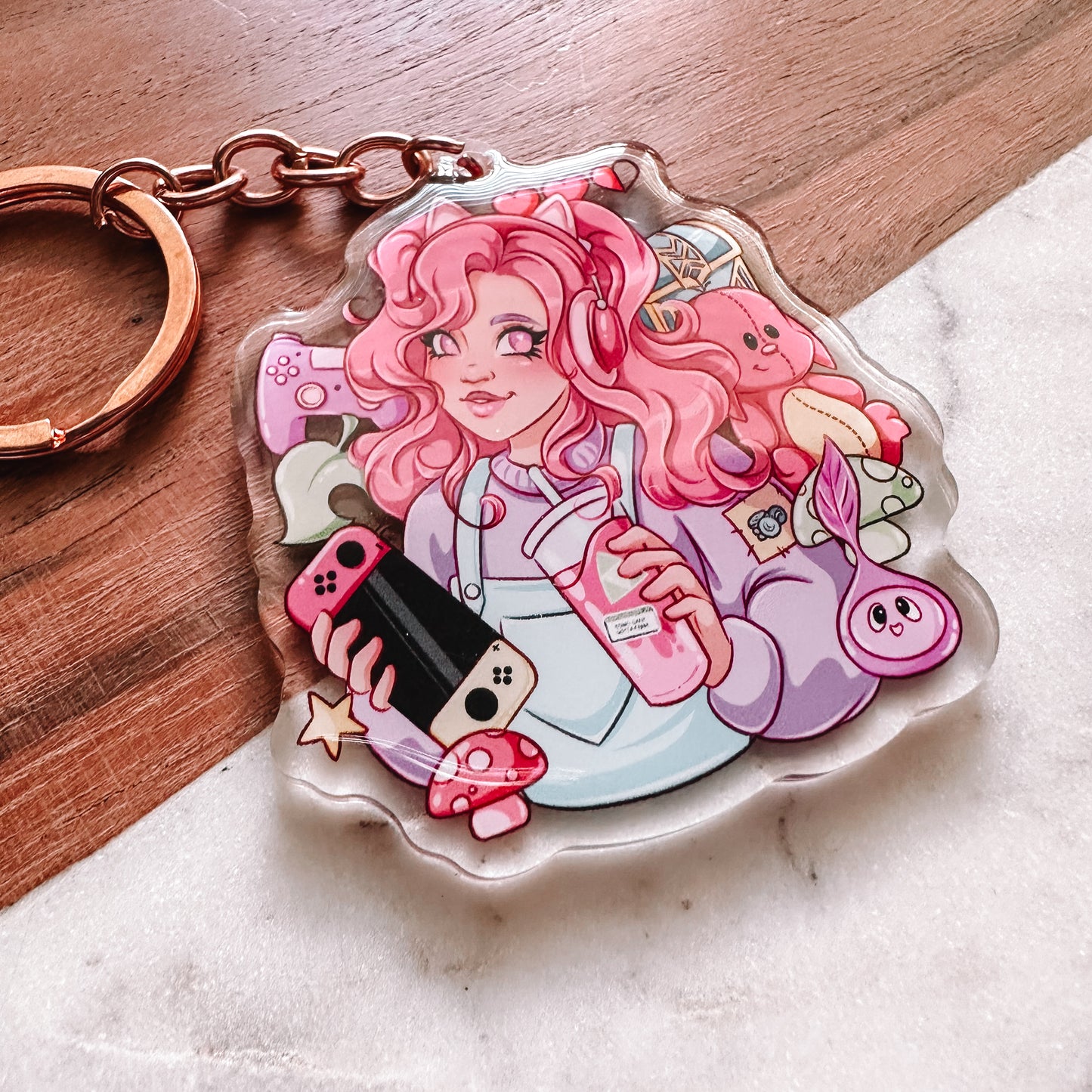 Gamer Girl Keychain