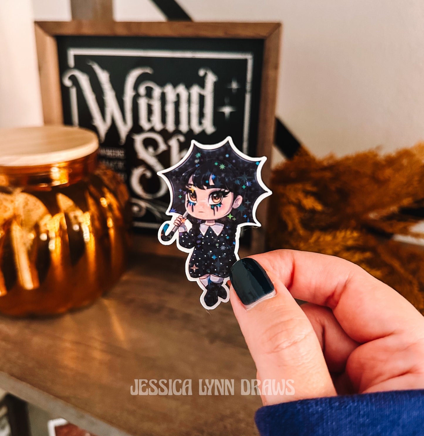 Goth Girl Spooky Sticker