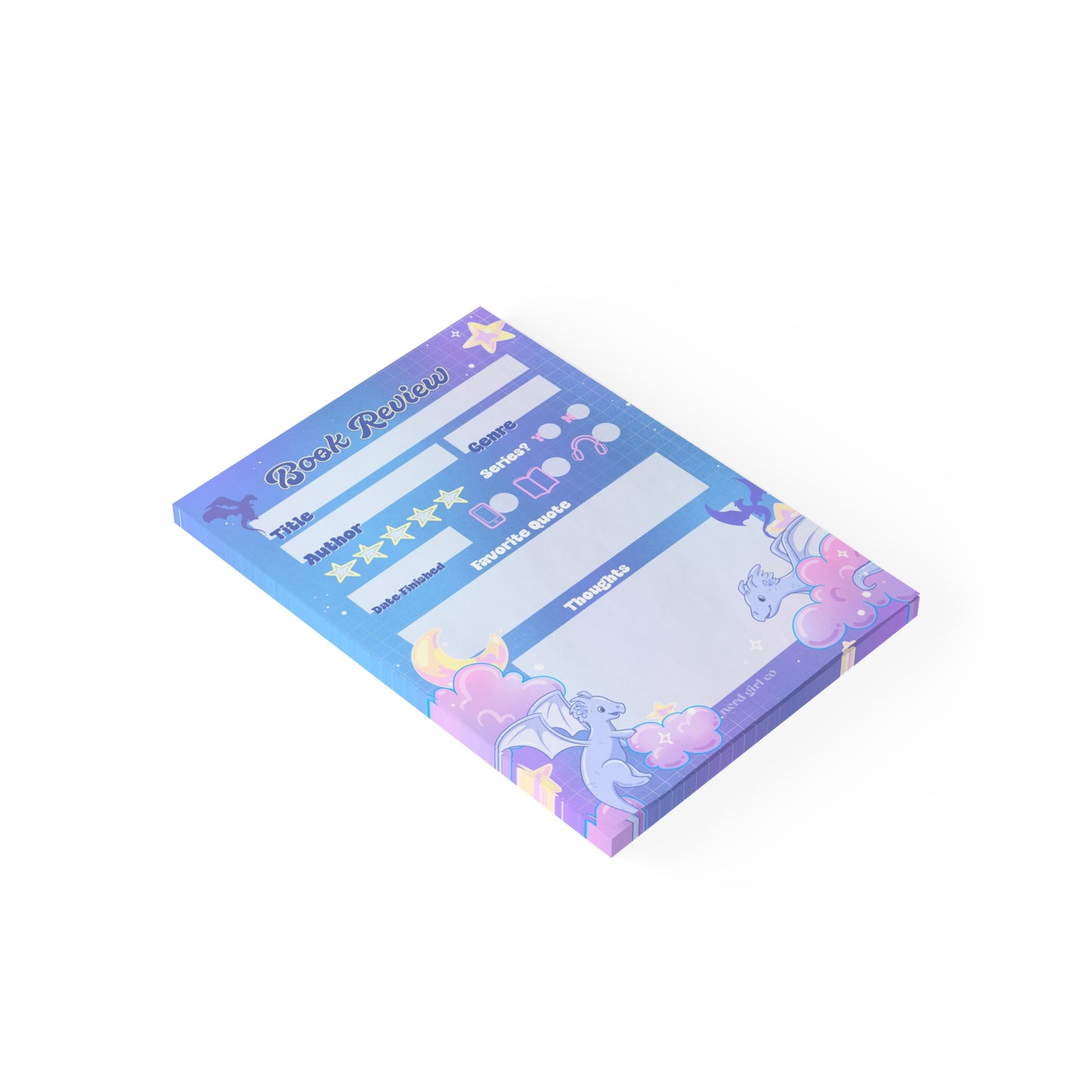 Celestial Dragons Book Review Post-it® Note Pad - Fantasy Lover Gift