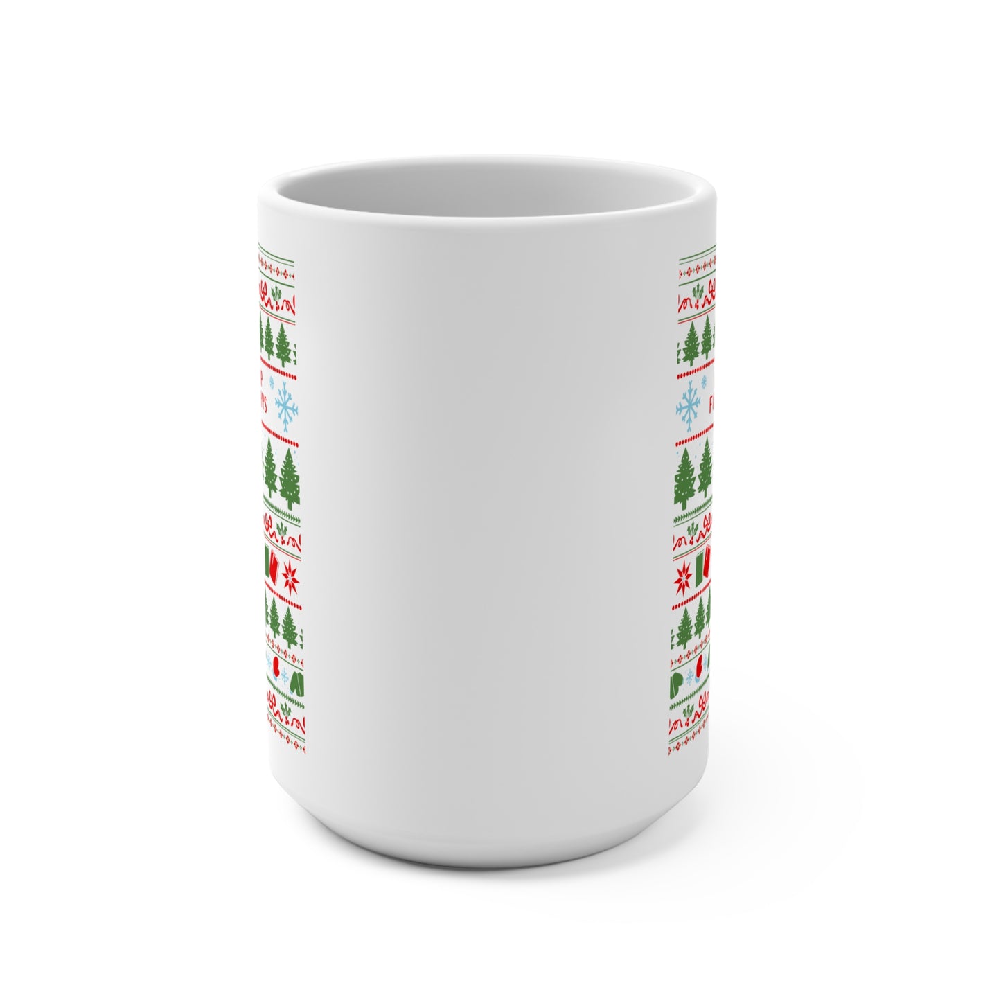 "All Booked Up for the Holidays" 15oz Christmas Coffee Cup