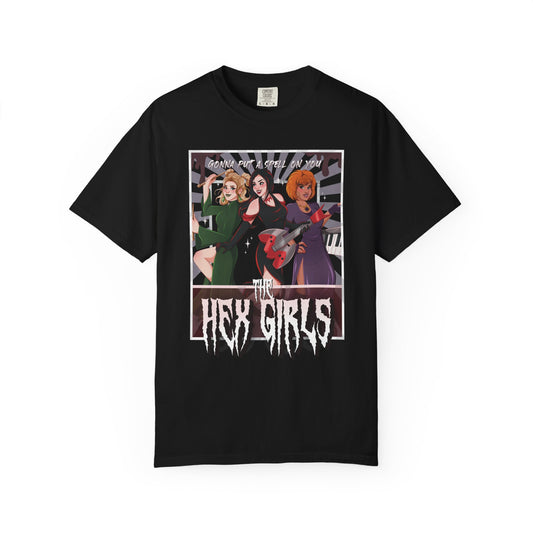 Front Only Witch Girl Band T-Shirt, Spooky Season Graphic Tee