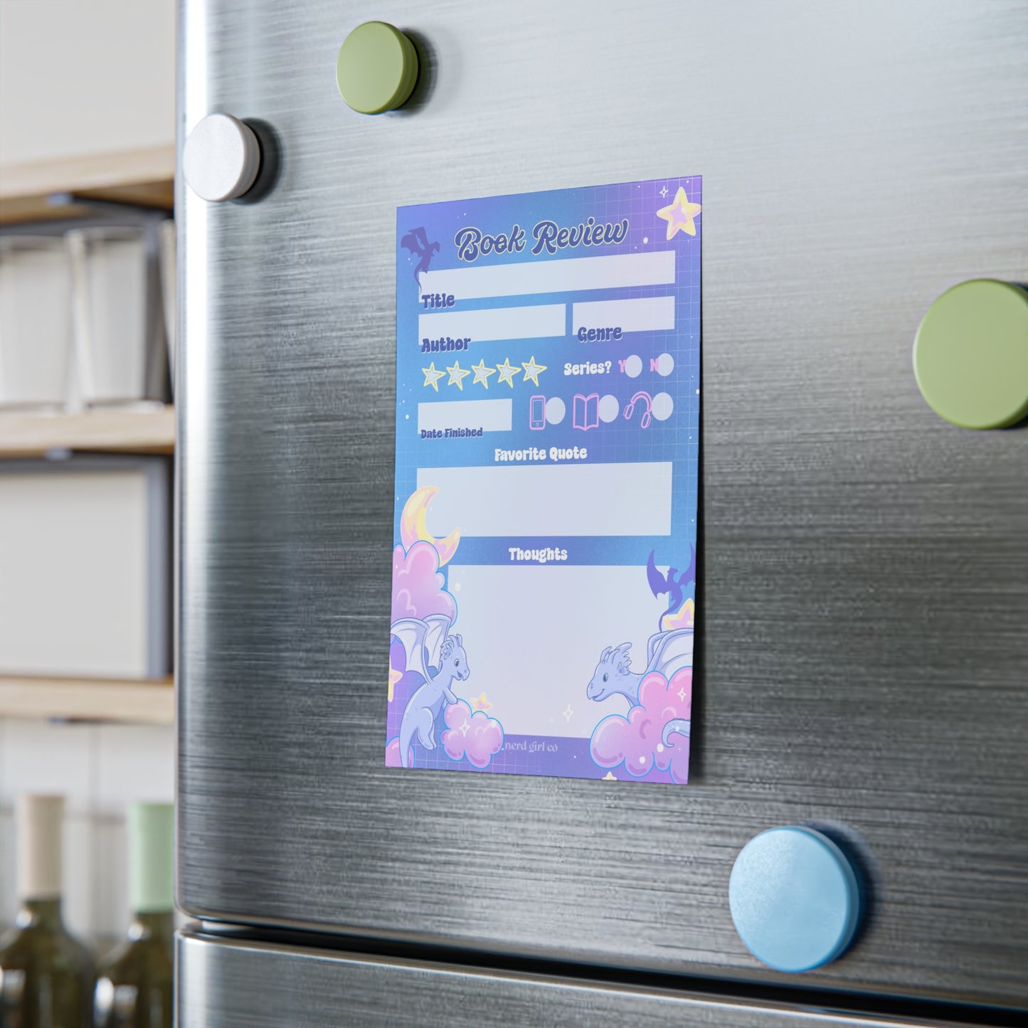 Celestial Dragons Book Review Post-it® Note Pad - Fantasy Lover Gift