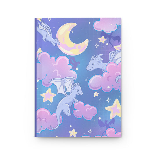 Celestial Dragons Hardcover Matte Journal with Lined Pages