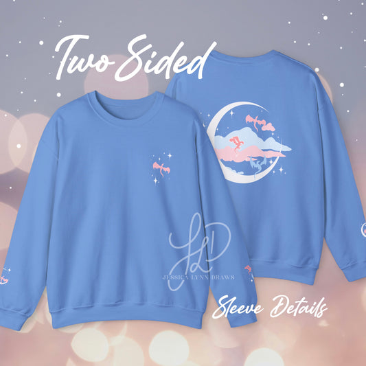 Celestial Dragons Fantasy Sweatshirt (Gildan)