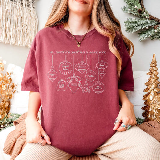 Bookish Trope Christmas Ornaments T-Shirt