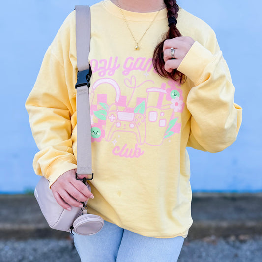 Cozy Gaming Club Comfort Colors Sweatshirt
