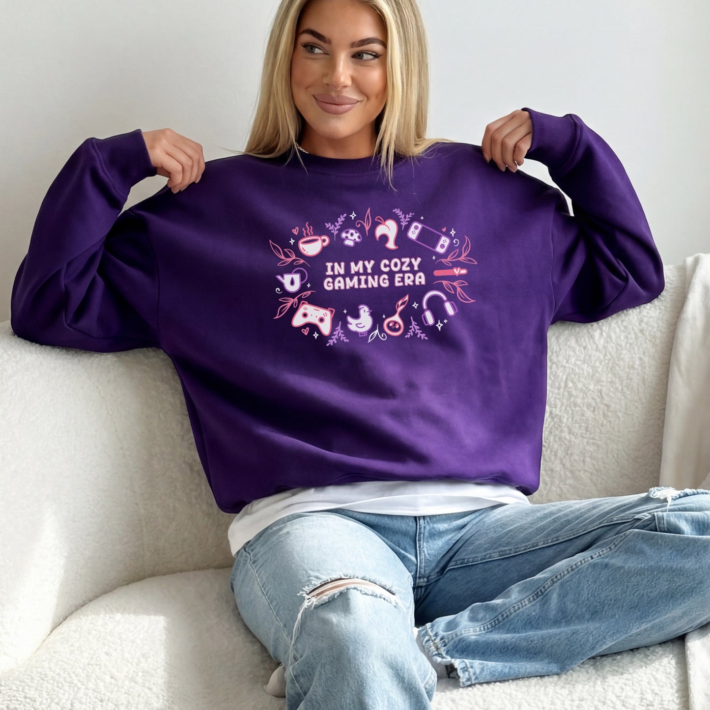 In My Cozy Gaming Era Crewneck Sweatshirt - Gamer Gift