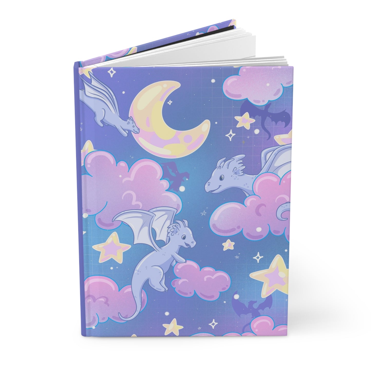 Celestial Dragons Hardcover Matte Journal with Lined Pages