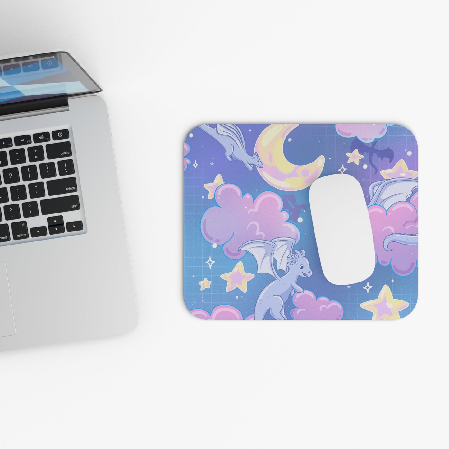 Celestial Dragons Fantasy Mouse Pad (Rectangle) - Gamer Gift