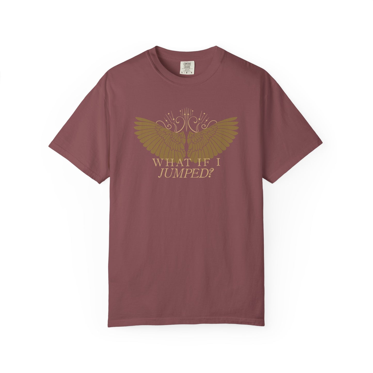 Shield of Sparrows “What if I jumped?” T-Shirt