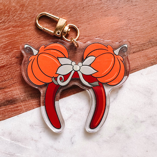 Fall Pumpkin Ears Keychain