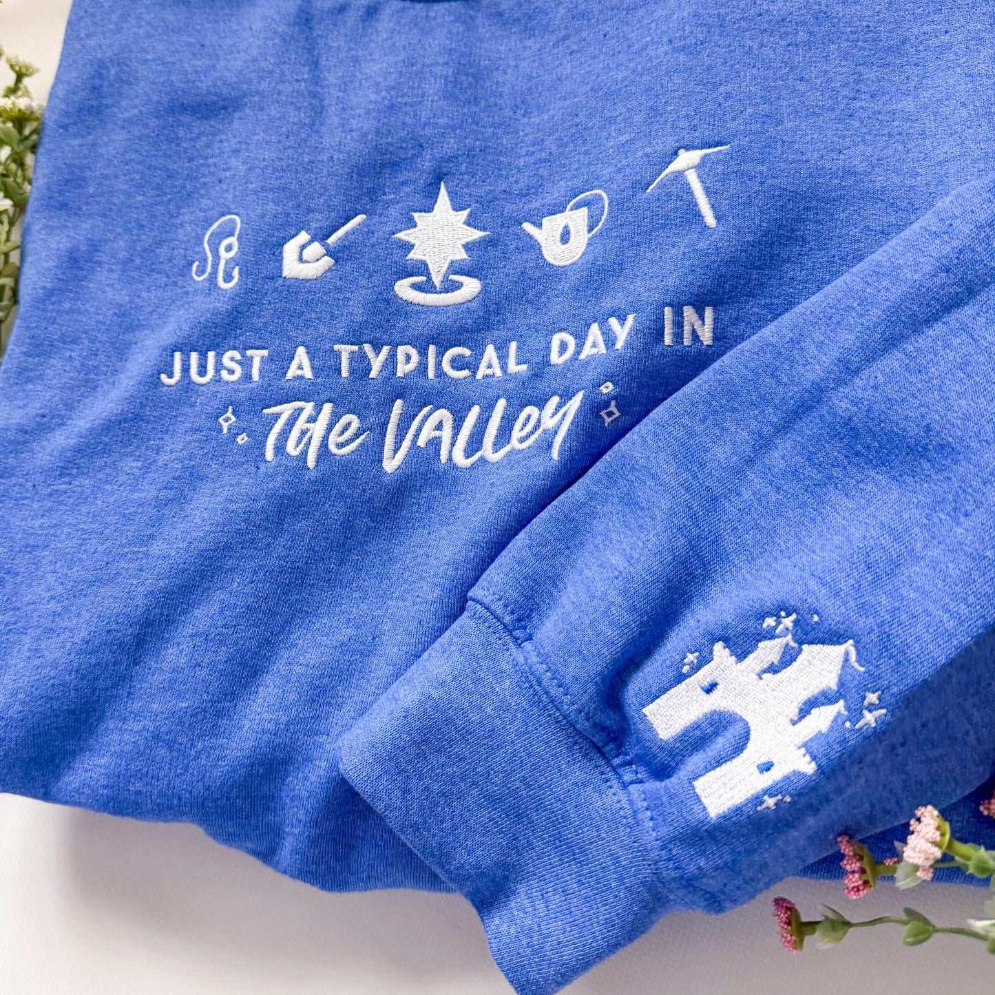 Just A Typical Day In The Valley Magical Gaming Embroidered Sweatshirt