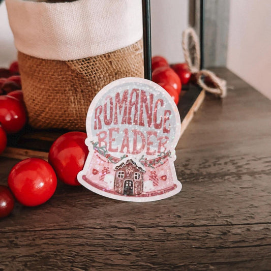 Romance Reader Snowglobe Sticker