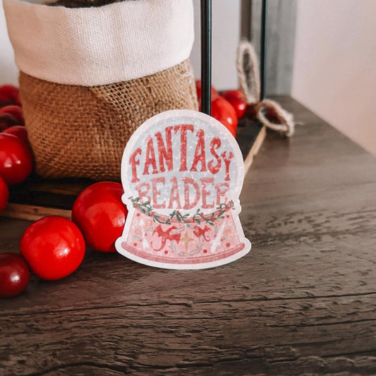 Fantasy Reader Snowglobe Sticker